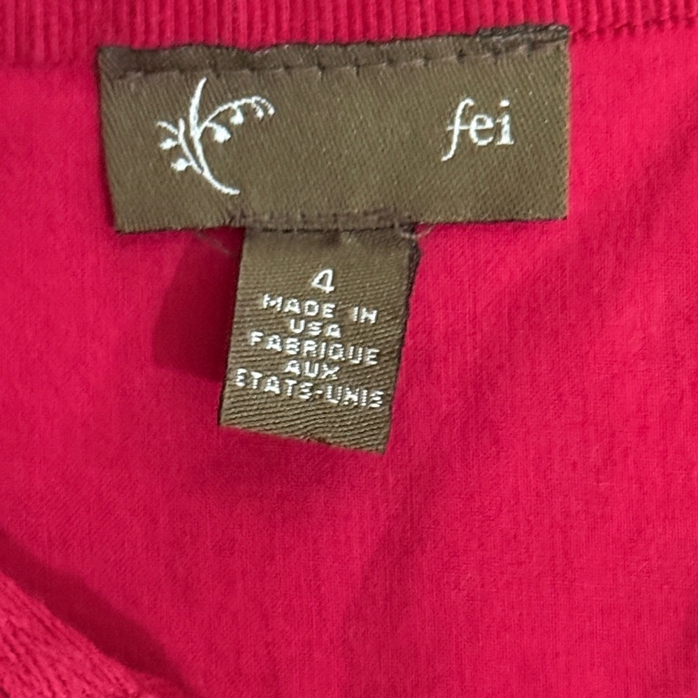 Women's Red Button-Front Shirt Dress with Belt - Picture 4 of 4